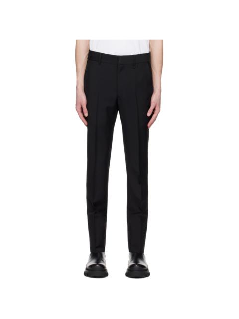 Black Classic-Fit Trousers