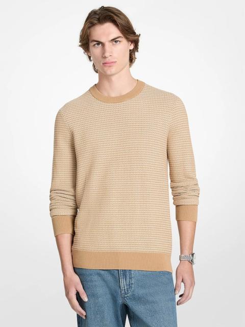 MICHAEL KORS Textured Cotton Sweater