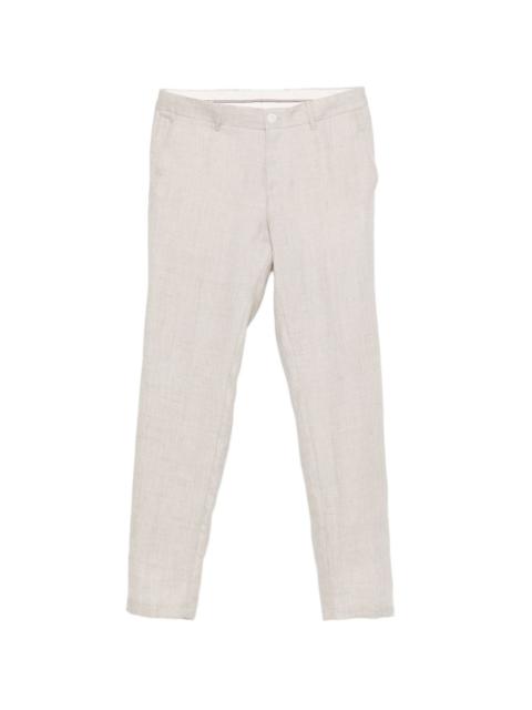 BOSS belt-loops trousers