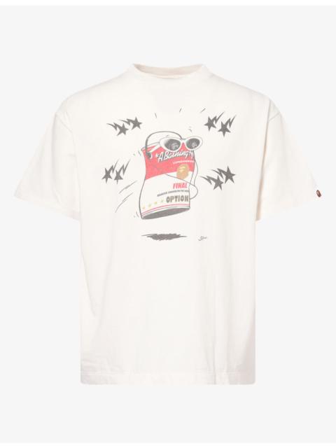 A BATHING APE® Bape x Saint MXXXXXX Dancing Can Graphic Cotton-Jersey T-Shirt