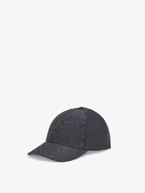 FENDI Black silk baseball cap