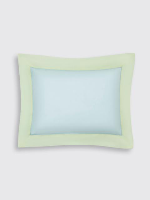 EMILIA WICKSTEAD Clelia Pillow Slip in Blue & Mint Cotton