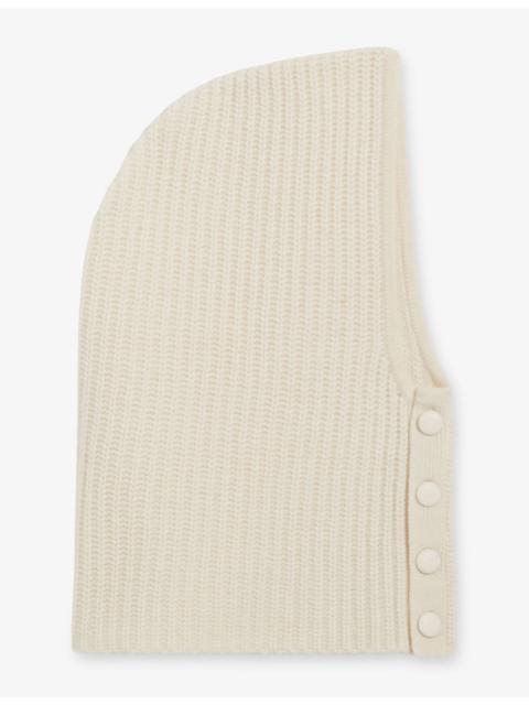 Claudie Pierlot Ribbed Wool-Blend Balaclava
