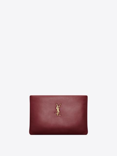 SAINT LAURENT calypso small pouch in lambskin