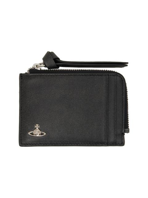Vivienne Westwood Black Zip Card Holder