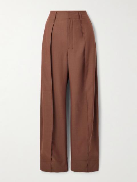 Lemaire Pleated Grain De Poudre Wide-leg Pants