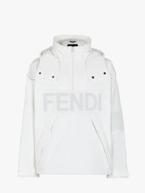 FENDI White tech fabric anorak