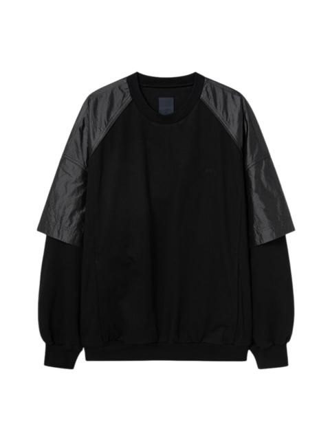 JUUN.J Nylon Layered Sweatshirt