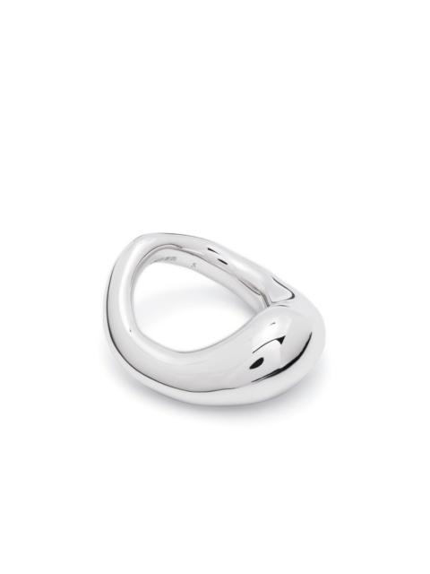 Jil Sander polished chunky ring