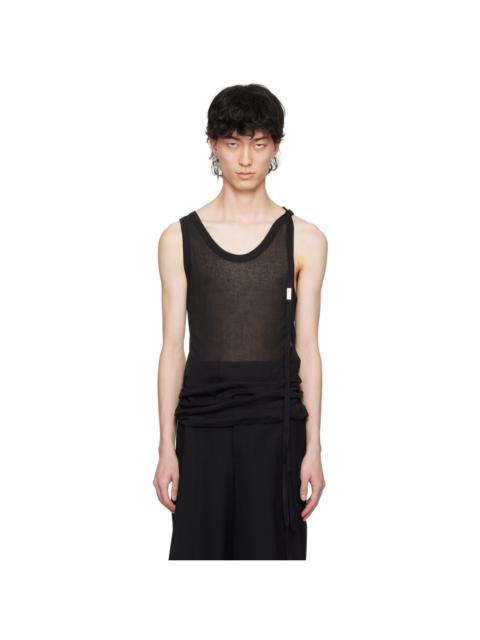 Ann Demeulemeester Black Seva Tank Top
