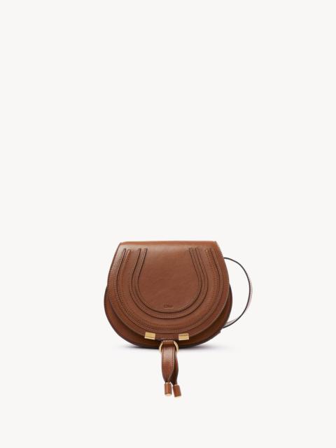 SMALL MARCIE SADDLE BAG IN SHINY LEATHER