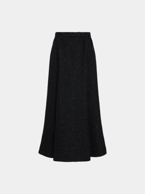 Alessandra Rich SEQUIN TWEED LONG SKIRT
