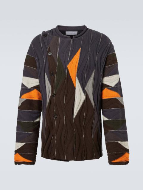 Kiko Kostadinov Raday asymmetric cotton cardigan