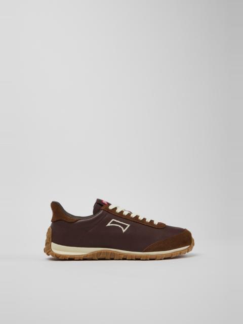 CAMPER Drift Walk Brown Leather and Nubuck Sneakers for Women.