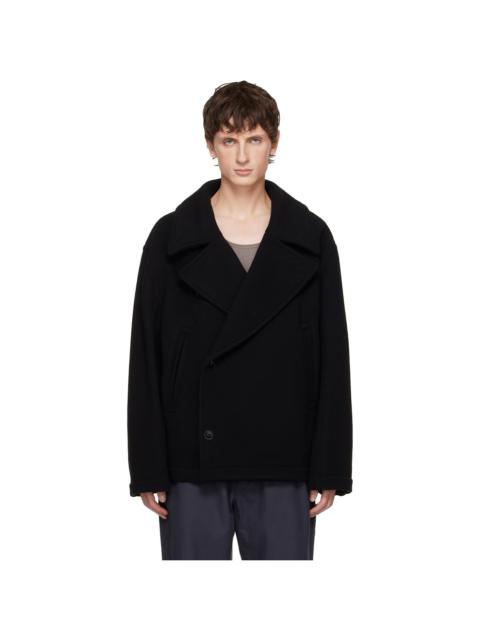 Lemaire Black Boxy Coat