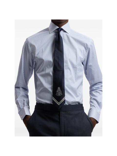 Ralph Lauren logo-detail striped tie