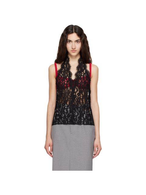 Stella McCartney Black Halterneck Lace Top