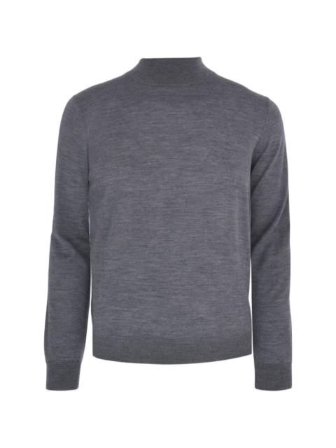 CORNELIANI melange knit shirt