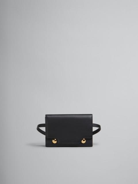 Marni BLACK LEATHER TRUNKAROO BUM BAG