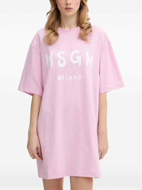 MSGM logo-detail mini dress