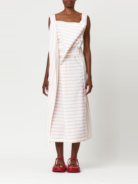 Plan C Cotton Dress in Bellini Stripe