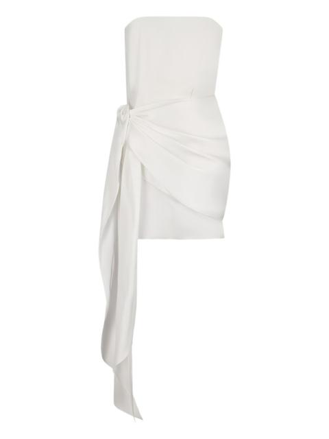 David Koma tie strapless mini dress