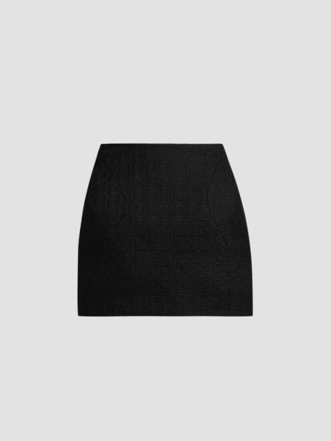 Alexander McQueen Women's Molded Wool-Mohair Mini Skirt - Black