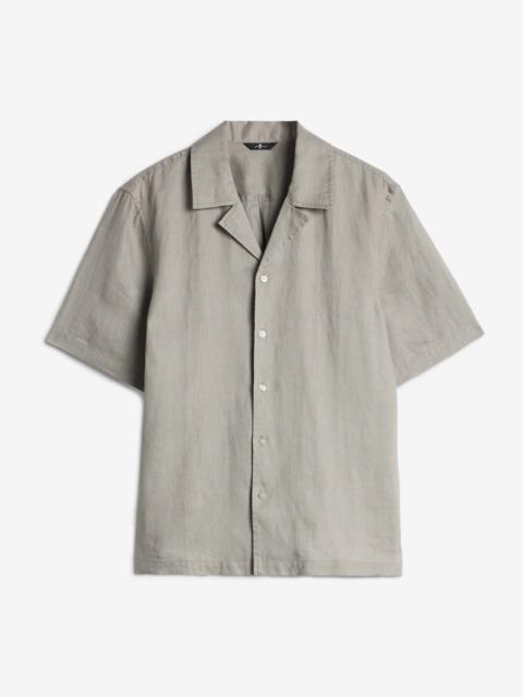 Linen Camp Shirt in Sage
