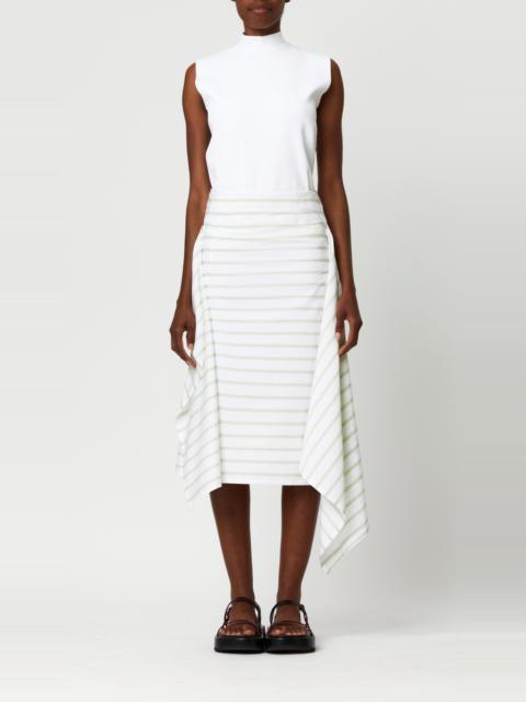 Plan C Asymmetrical Striped Skirt