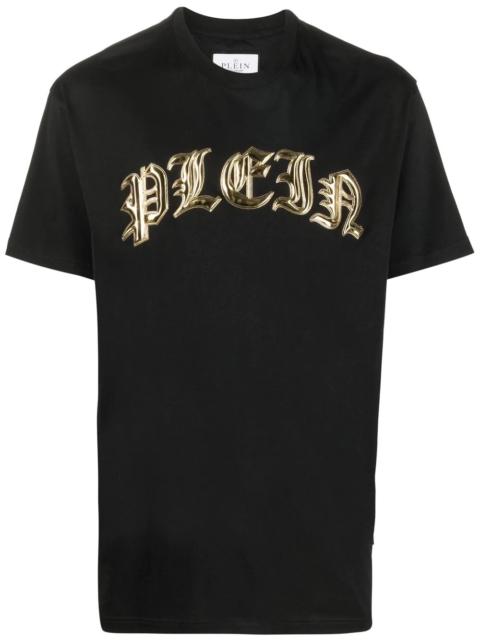 PHILIPP PLEIN logo-appliqué cotton T-shirt