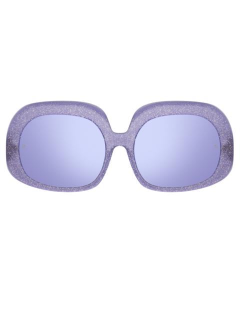 LEA OVERSIZED SUNGLASSES IN PURPLE