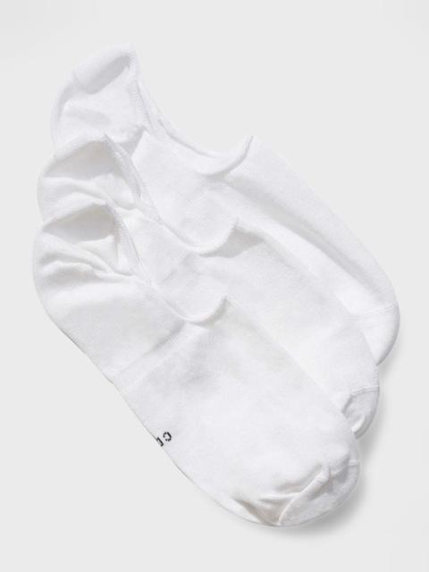 CDLP Men's 3-Pack Solid No-Show Socks w/ Grips