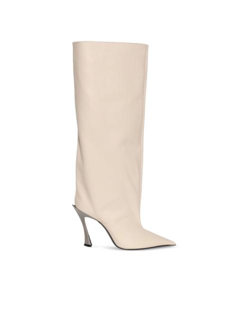 MUGLER 95mm leather boots