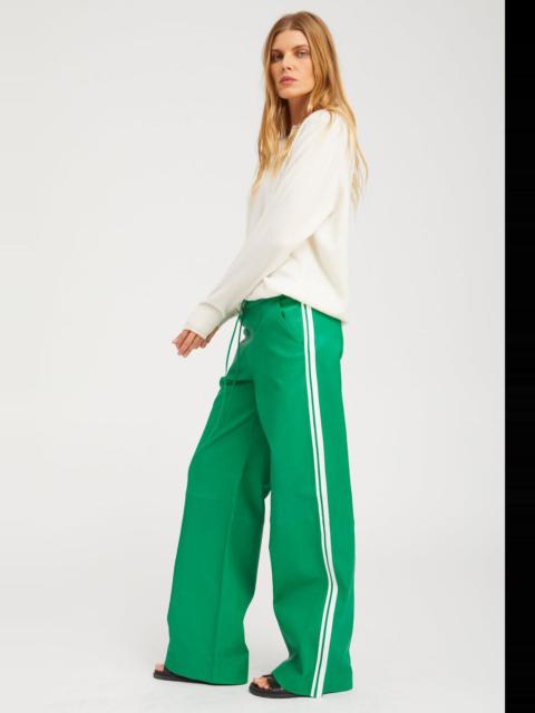 SPRWMN LEATHER BAGGY ATHLETIC PANTS