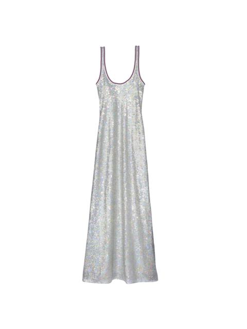 Long dress Silver - Sequin