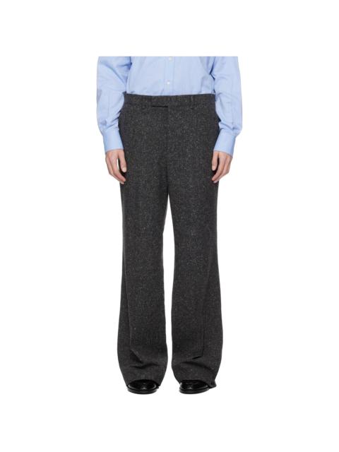Valentino Gray Wool Trousers