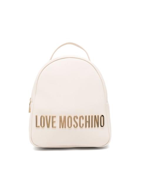 Moschino logo-lettering backpack