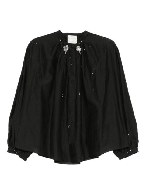 forte_forte embellished button-up blouse