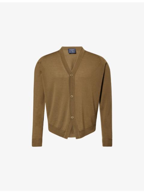 JOHN SMEDLEY John Smedley X Bill Nighy V-Neck Merino Wool Cardigan