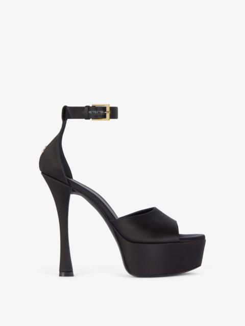 Givenchy 4G LIQUID PLATFORM SANDALS IN SATIN