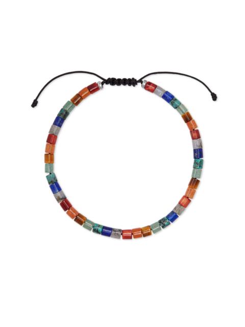 KENDRA SCOTT Grey Oxidized Sterling Silver Corded Bracelet in Multi Mix