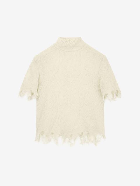 Alexander McQueen Knitted Cobweb Lace Top