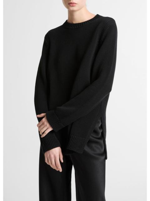 Vince Italian Cotton-Blend Tunic Sweater