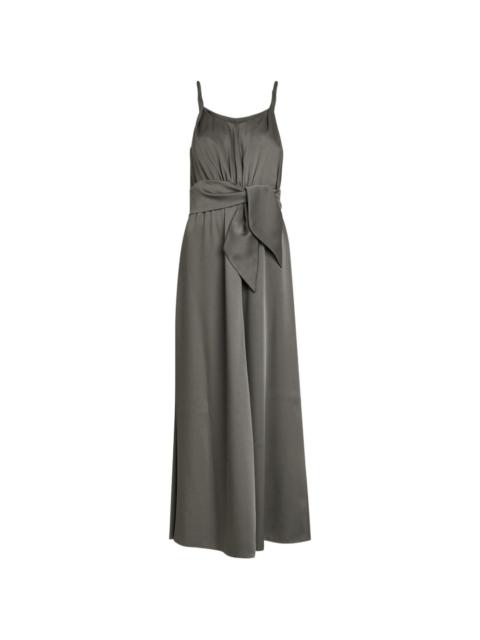 EMPORIO ARMANI tie-waist maxi dress