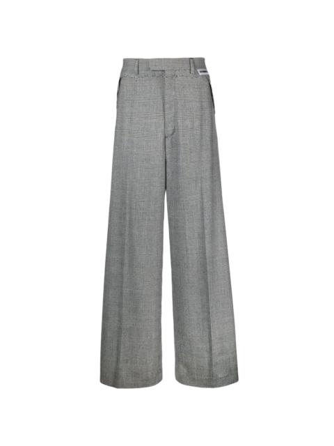 VETEMENTS checked wide-leg trousers