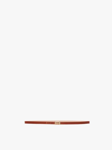 Victoria Beckham Exclusive Micro Frame Belt In Tan Leather