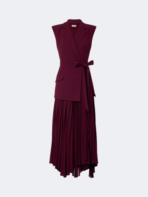 SIMKHAI Helena crêpe midi dress