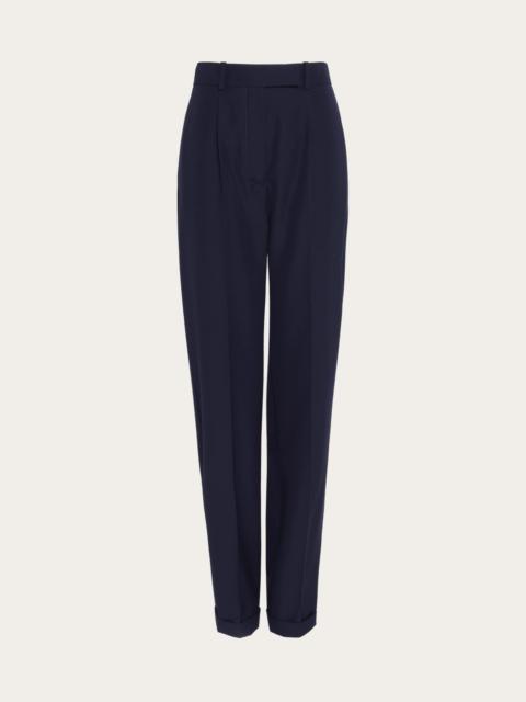 FERRAGAMO Wide leg wool trouser