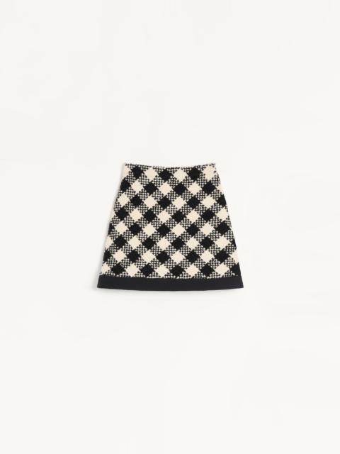 Valentino DAMIER TWEED SKIRT