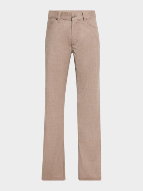 Men's Wool Flannel Five-Pocket Pants